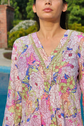 Eclectic Floral Bloom Resort Dress